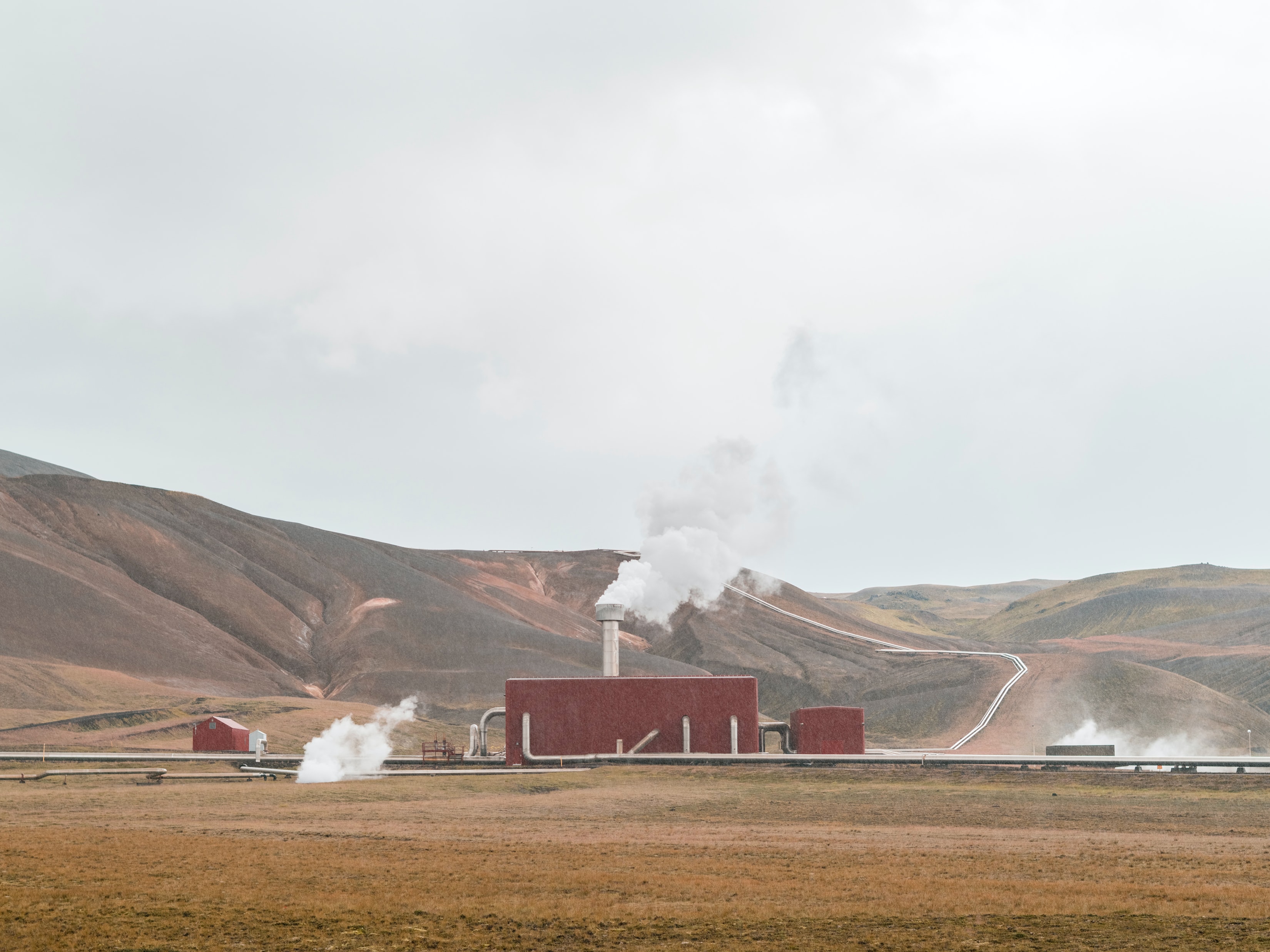 A geothermal plant in North Iceland